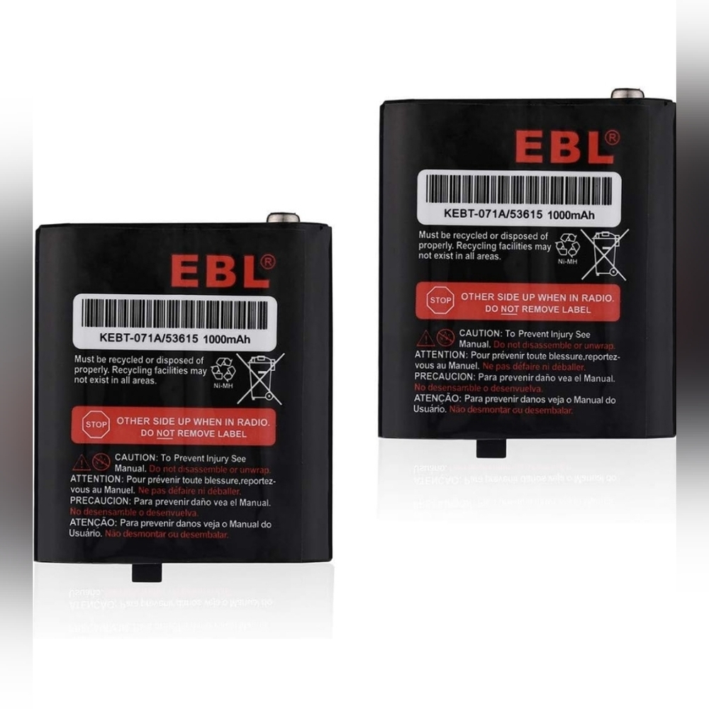 EBL 3.6V Batteries for Walkie Talkies (2-Pack)